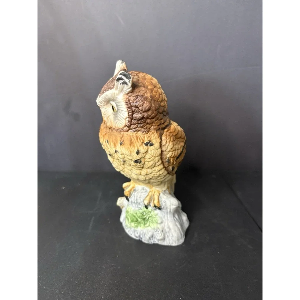 Owl Figurine Andrea By Sadek Porcelain Bird Made In Japan 9339 Vintage